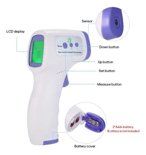 Termómetro Infrarrojo Digital Aiqura