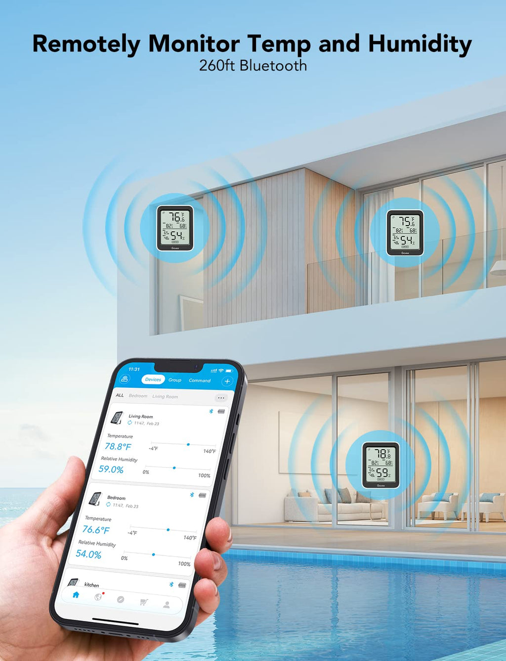 Termómetro Higrómetro Govee – Sensor de Temperatura y Humedad de Alta Precisión